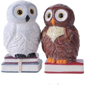 Pacific Giftware Book Owls Hedwig Magnetic Salt and Pepper Shaker Kitchen Set 4.75 inches Tabletop Kitchen Decor