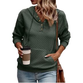 VIMPUNEC Women's Fall Casual Hoodies Trendy Long Sleeve Sweatshirt Hooded Pullover Tops with Pocket