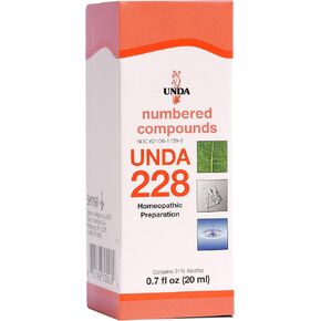 UNDA 228 Numbered Compounds | Homeopathic Preparation | 0.7 fl. oz.
