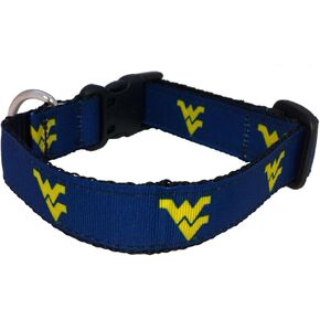 NCAA West Virginia Mountaineers Dog Collar (Team Color, Small)