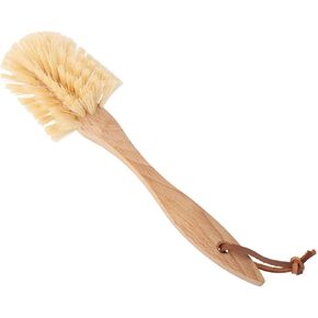Redecker Tampico Fiber Dish Brush with Oiled Beechwood Handle, Set of 2, 10-3/8-Inches