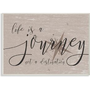 The Stupell Home Decor Collection Life is a Journey Oversized Stretched Canvas Wall Art, 24 x 1.5 x 30, Proudly Made in USA