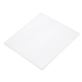 DMiotech 8 x 8 x 3/8 Inch Plastic UHMW Sheets, Ultra High Molecular Weight Polyethylene, Opaque White Polyethylene Board for Automotive, Chemical, Manufacturing, DIY Home Kitchen