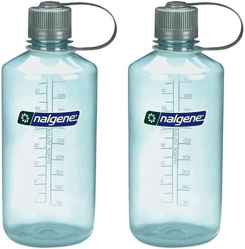 Sustain Narrow Mouth BPA-Free Water Bottle, Seafoam, 32 oz - (2 Pack) - Narrow Mouth BPA-Free Water Bottle, 1-Quart (Seafoam Set of 2) in Saudi Arabia