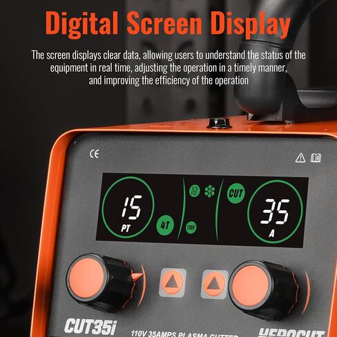Plasma Cutter,35Amp Plasma Cutting Machine CUT35i, Screen Display 110V HF 50/60Hz Invert Technology Plasma Cutter, Max Cutting Thickness 10mm in Saudi Arabia