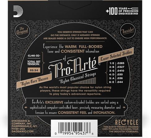D'Addario EJ45 Pro-Arte Classical Guitar Strings 3-Pack in Saudi Arabia