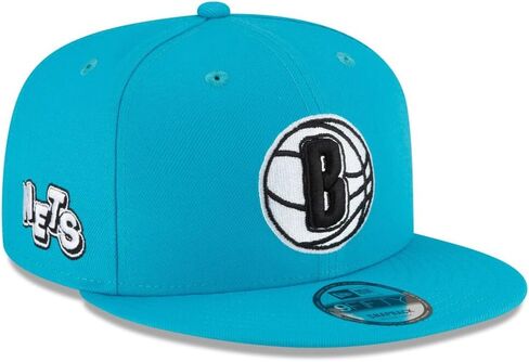 New Era Brooklyn Nets 9FIFTY 2023-2024 City Edition Snapback Cap, Adjustable Hat Blue in Saudi Arabia