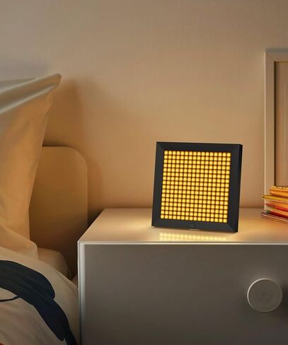 إطار Divoom Pixoo LED Pixel الفني - شاشة رقمية ذكية لفن الحائط، ديكور غرفة الألعاب، لوحات LED قابلة للتخصيص، ساعة رائعة وتقويم، مثالية للفن الرقمي in Kuwait