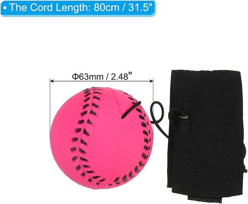 PATIKIL Sports Wrist Ball Rubber Rebound Wristband Wrist Return Ball Sport on a String for Exercise Play in Saudi Arabia