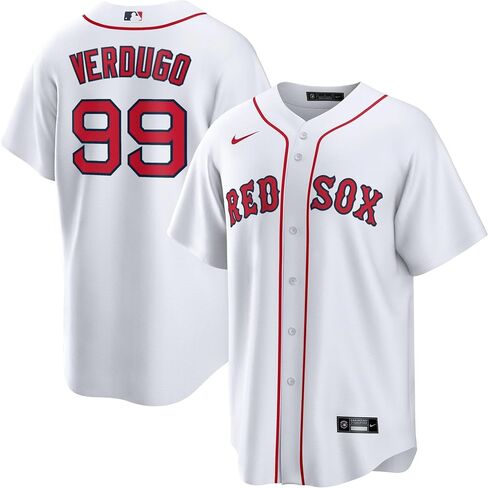 قميص Nike Alex Verdugo Boston Red Sox MLB للأطفال للشباب 8-20 أبيض للاعبي المنزل (الولايات المتحدة، رقمي، 8، عادي، أبيض) in Saudi Arabia