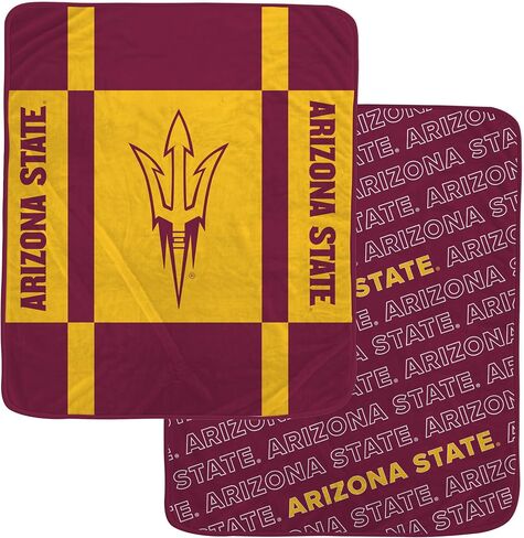 Pegasus Sports Officially Licensed NCAA Reverse Block Wordmark 2 Sided Blanket in Saudi Arabia