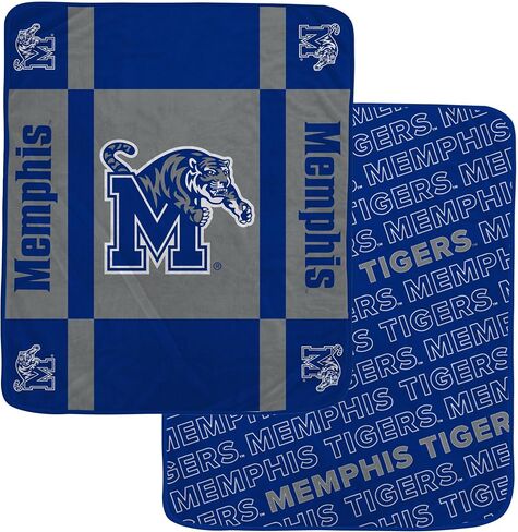 Pegasus Sports Officially Licensed NCAA Reverse Block Wordmark 2 Sided Blanket in Saudi Arabia