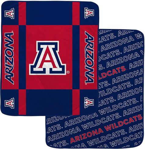 Pegasus Sports Officially Licensed NCAA Reverse Block Wordmark 2 Sided Blanket in Saudi Arabia