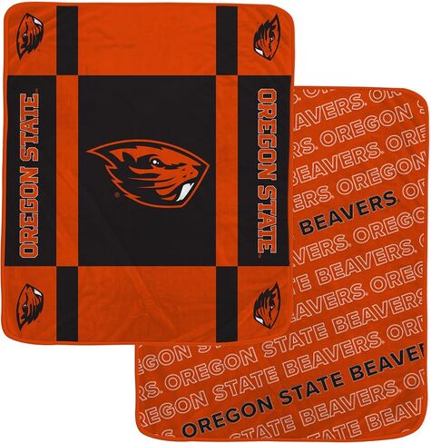 Pegasus Sports Officially Licensed NCAA Reverse Block Wordmark 2 Sided Blanket in Saudi Arabia