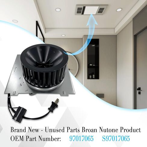 مجموعة محرك منفاخ S97017065 متوافقة مع مروحة تهوية NuTone/Broan 676-A,676-B,676-C,676F-A,676F-B,676F-C,N676-C,88-KSeries in Kuwait