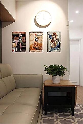 krouterebs جولة القصدير علامة عيد الفصح الخوخ إكليل علامة، الصيف الخوخ إكليل علامة معدنية القصدير علامة المطبخ حانة مضحك الجدة القهوة بار 12x12 بوصة ساحة حديقة مزرعة رجل الكهف in Kuwait