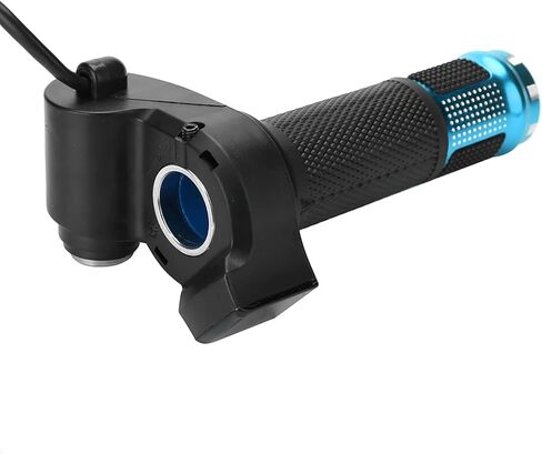 Handlebar Throttle Grips, Throttle Grips 3 Speed with LED Display Screen Handle for Electric Bike(Blue) in Saudi Arabia