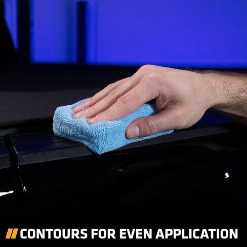 VIKING Microfiber Car Wax Applicator and Cleaning Pads with Finger Pockets - 5 in. Diameter, Blue, 8 Pack in Saudi Arabia