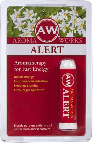 Alert Aromatherapy Nasal Inhaler – All-Natural Boost to Mental Focus and Stamina for Adults, Teens, and Children - 1 Pack in Saudi Arabia