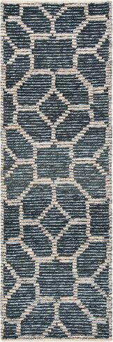 SAFAVIEH Natural Fiber Collection Runner Rug - 2'3" x 7', Beige & Charcoal, Handmade Woven Wool & Jute, Ideal for High Traffic Areas in Living Room, Bedroom (NF218H) in Saudi Arabia