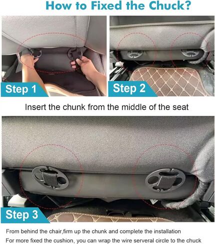 وسادة مقعد السيارة، وسادة مقعد العصعص من إسفنج الذاكرة للسيارة للقيادة - عرق النسا وتخفيف آلام الظهر، وسائد إسفينية مرتفعة لسائق السيارة والمكتب ودعم عظم الذيل القطني in Kuwait