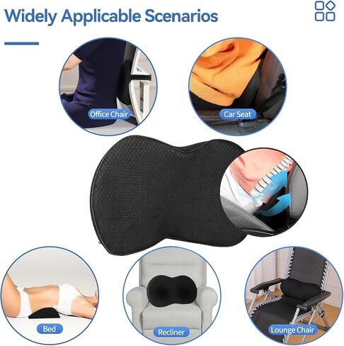 وسادة مقعد السيارة، وسادة مقعد العصعص من إسفنج الذاكرة للسيارة للقيادة - عرق النسا وتخفيف آلام الظهر، وسائد إسفينية مرتفعة لسائق السيارة والمكتب ودعم عظم الذيل القطني in Kuwait