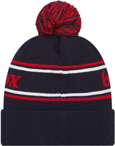 New Era Youth Boston Red Sox Navy Script Cuff Knit Beanie Hat, Blue in Saudi Arabia