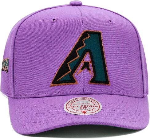 قبعة Mitchell & Ness Arizona Diamondbacks MLB Team Pro Cooperstown قبعة Snapback منحنية مسبقًا - أرجواني in Saudi Arabia