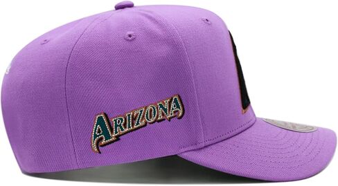 قبعة Mitchell & Ness Arizona Diamondbacks MLB Team Pro Cooperstown قبعة Snapback منحنية مسبقًا - أرجواني in Saudi Arabia