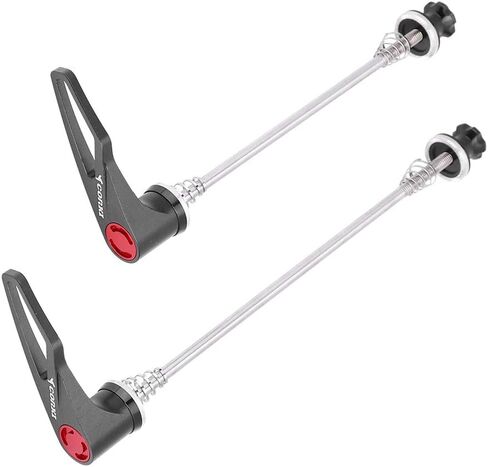 Bike Release Skewer Front Rear, Ti Axle & CNC Alloy Skewers for Mountain Bike Road Quick Release(100/135 -Black) in Saudi Arabia