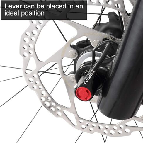 Bike Release Skewer Front Rear, Ti Axle & CNC Alloy Skewers for Mountain Bike Road Quick Release(100/135 -Black) in Saudi Arabia