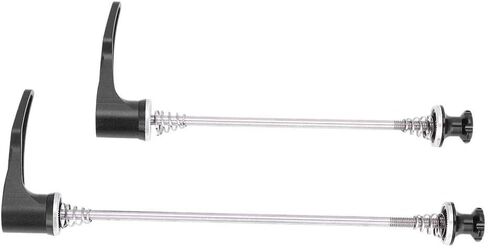 Bike Release Skewer Front Rear, Ti Axle & CNC Alloy Skewers for Mountain Bike Road Quick Release(100/135 -Black) in Saudi Arabia