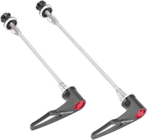 Bike Release Skewer Front Rear, Ti Axle & CNC Alloy Skewers for Mountain Bike Road Quick Release(100/135 -Black) in Saudi Arabia