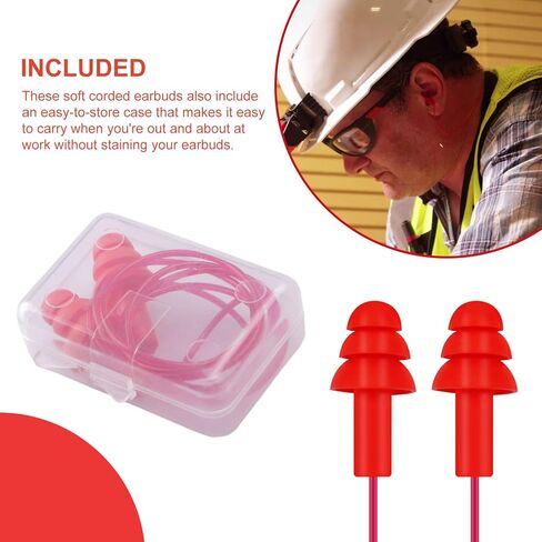 48-73-3151 سدادات أذن أكثر هدوءًا 3PK تصنيف تقليل الضوضاء 26 ديسيبل يناسب سدادات الأذن السلكية القابلة لإعادة الاستخدام من ميلووكي (5 عبوات) in Kuwait