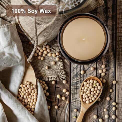 Vanilla Sugar Candles for Home Scented Aromatherapy Candle, Scented Candles Gifts for Women Men, Amber Jar in Saudi Arabia