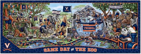 YouTheFan NCAA Virginia Cavaliers Game Day at The Zoo 500pc Puzzle 28" x 10.5" in Saudi Arabia