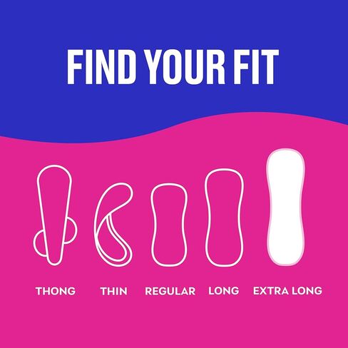 فوط صحية على شكل الجسم من كيرفري، طويلة للغاية وغير معطرة، 36 قيراط in Kuwait