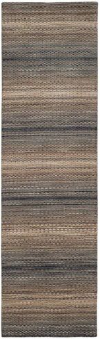 SAFAVIEH Himalaya Collection Runner Rug - 2'3" x 8', Grey, Handmade Wool, Ideal for High Traffic Areas in Living Room, Bedroom (HIM729A) in Saudi Arabia
