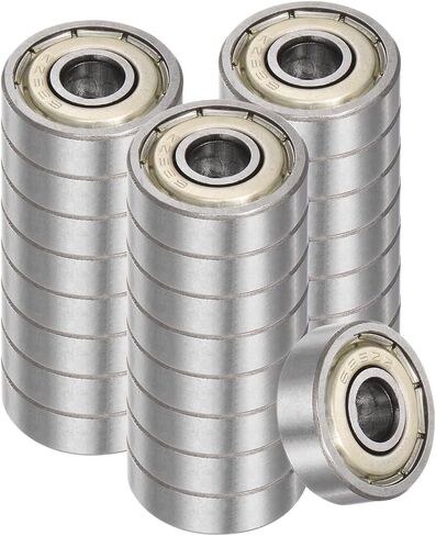 25pcs 625-ZZ Deep Groove Ball Bearings - [5mm Bore x 16mm OD x 5mm Thickness] Double Metal Shielded P6 Bearings for Industrial Equipment, Carbon Steel, Z1 in Saudi Arabia