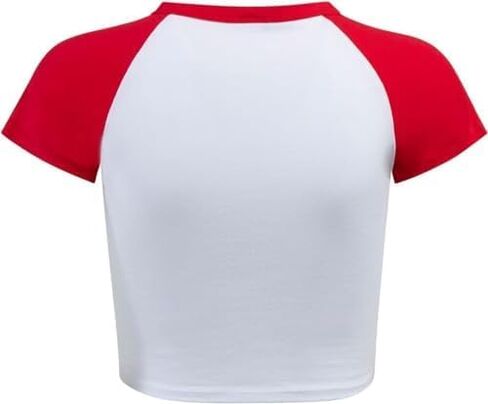 تي شيرت Hype & Vice Homerun للنساء - قميص بدون أكمام لجامعة ولاية أوهايو للنساء، تي شيرت قصير، قمصان جامعية لأيام اللعب - أحمر، مقاس صغير in Kuwait