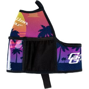 Gallon Gear Fitness Hydration Cover - Neoprene Insulated Cooling and Portable Gym Water Bottle Carrier - Case with Storage Pockets (Sunset, Gallon)