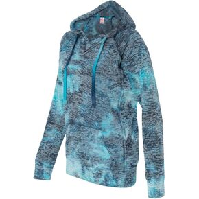 Weatherproof womens Courtney Burnout Hooded Pullover Blend Fleece (W1162)