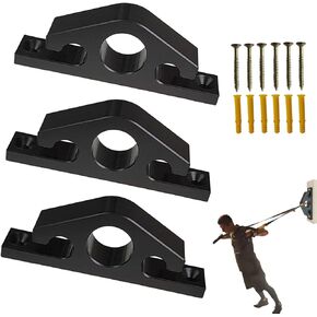 3 Pcs Resistance Band Wall Anchors - Space Saving Wall Mount Anchors for Home Gym Workouts, Strength Training, Physical Therapy Exercise,Fitness,with Mounting Screws