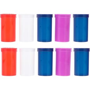 10pcs Empty Pill Bottles with Caps,Plastic Medicine Pill Bottles ,Portable Pill Cans,Waterproof Sealed Medicine Cans,Sealed Pill Bottle, Small Pill Container,Pill Cases Dispenser Organizers