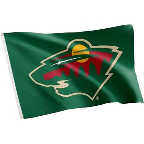 Desert Cactus Minnesota Wild Flag NHL 100% Polyester Indoor Outdoor 3x5 feet National Hockey League Team Flags (Design #2)