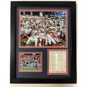 Nationals 2019 MLB World Series Champs Team Collectible | Framed Photo Collage Decor - 12 x15 | Mound