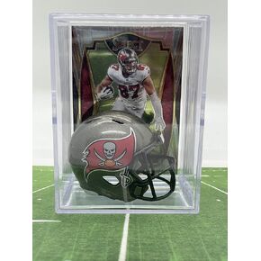 NEW Tampa Bay Buccaneers NFL Helmet Shadowbox w/Rob Gronkowski card