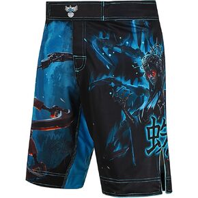 Raven Fightwear Men's Cybernetic Jorogumo MMA Shorts BJJ Black