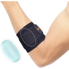 THX4COPPER Infused Adjustable Compression Tennis and Golfer Elbow Support Brace, with Pad for Muscle and Joint Pain Relief, Tendinitis, Carpal Tunnel Syndrome