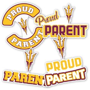 Desert Cactus Arizona State University Stickers Sun Devils ASU Vinyl Decal Laptop Water Bottle Car Scrapbook 11.38x8.94 Sheet (Proud Parent Sheet)